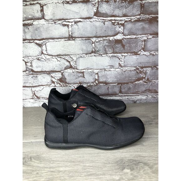 Prada Sport Black Mesh Synthetic Drawstring Driving Shoes Women Sz 38.5EU/8M US - Picture 3 of 16